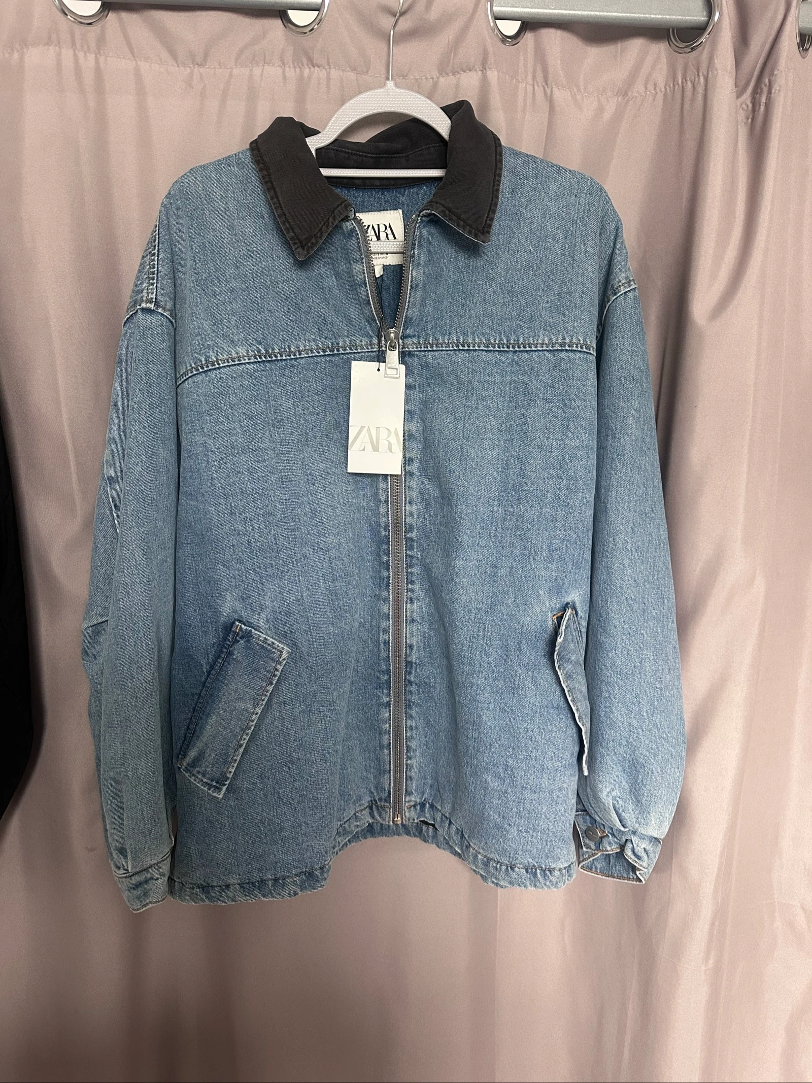 Zara light denim jacket size s – photo 2